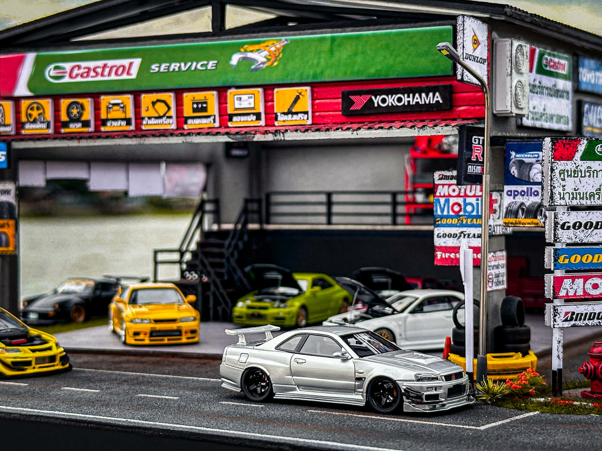 Diorama Garage Thai scale 1:64