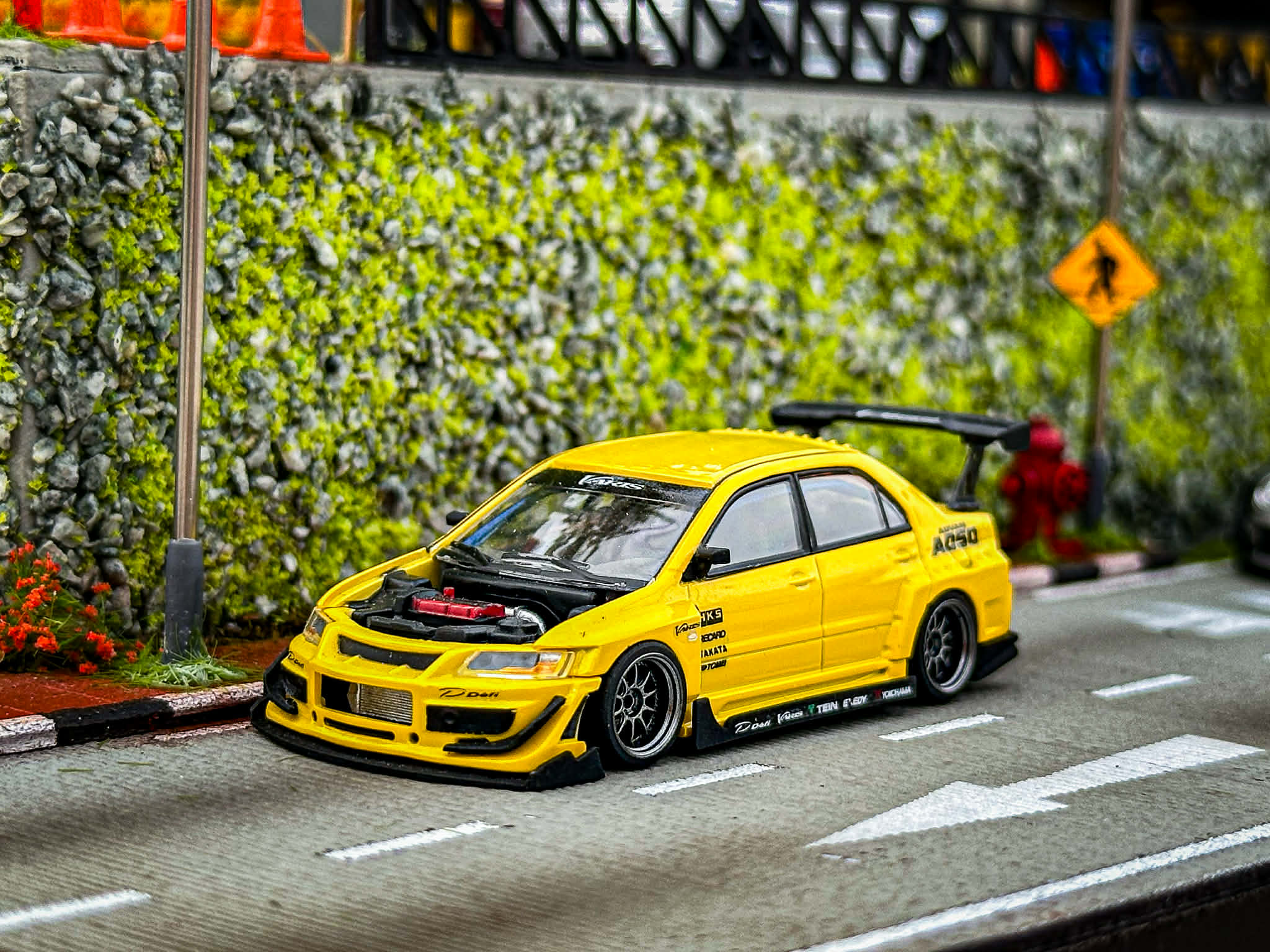 Diorama Racing City scale 1:64