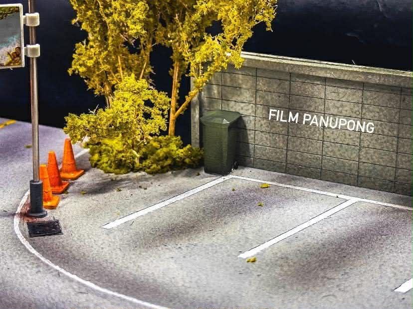 Diorama Mountain racing road scale 1:64