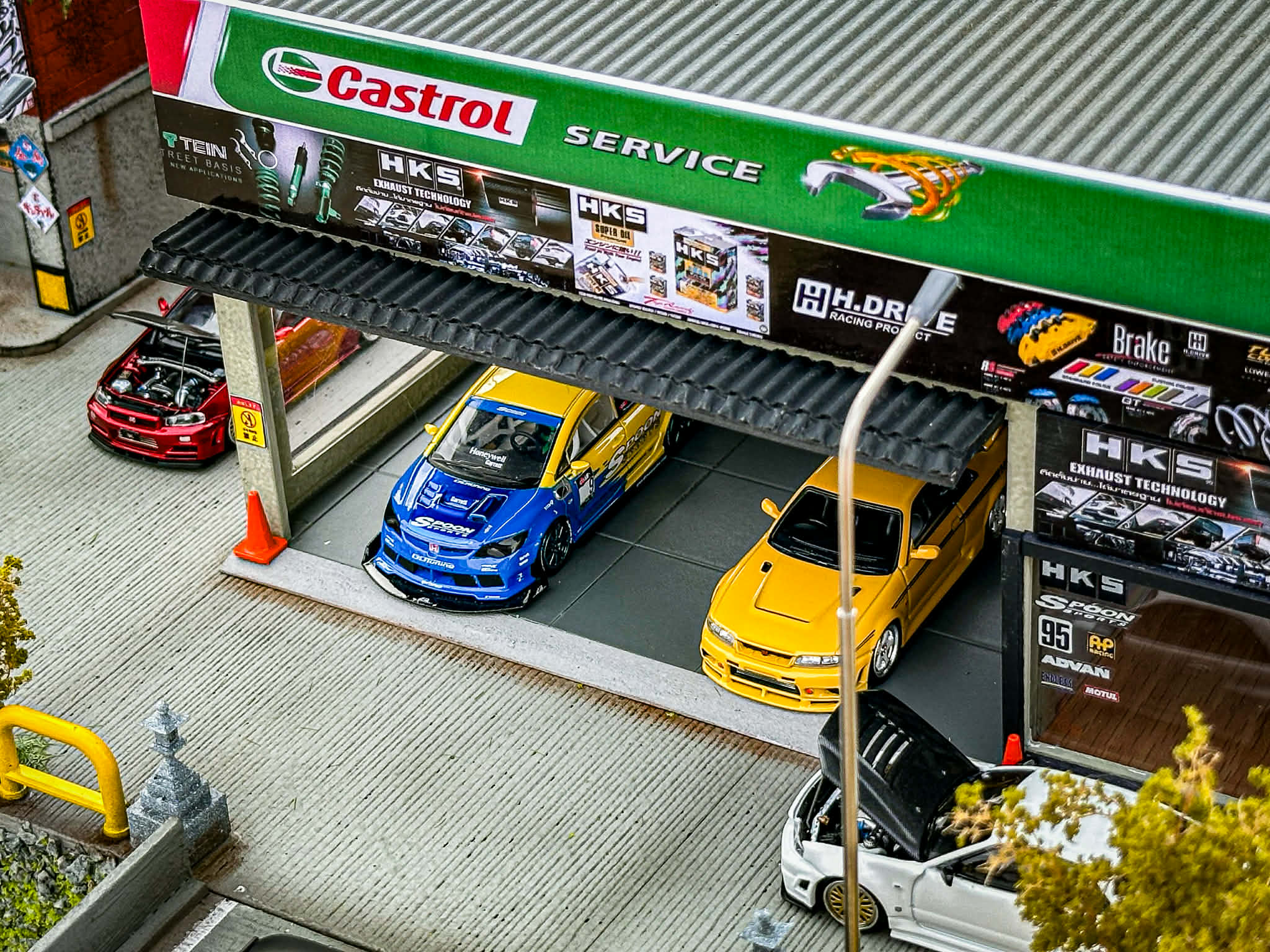 Diorama Racing City scale 1:64