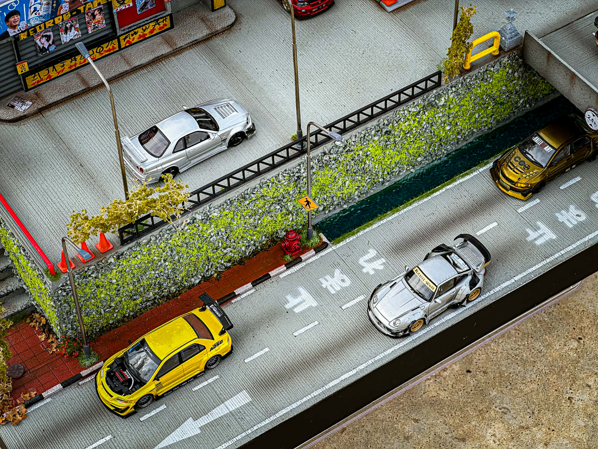 Diorama Racing City scale 1:64