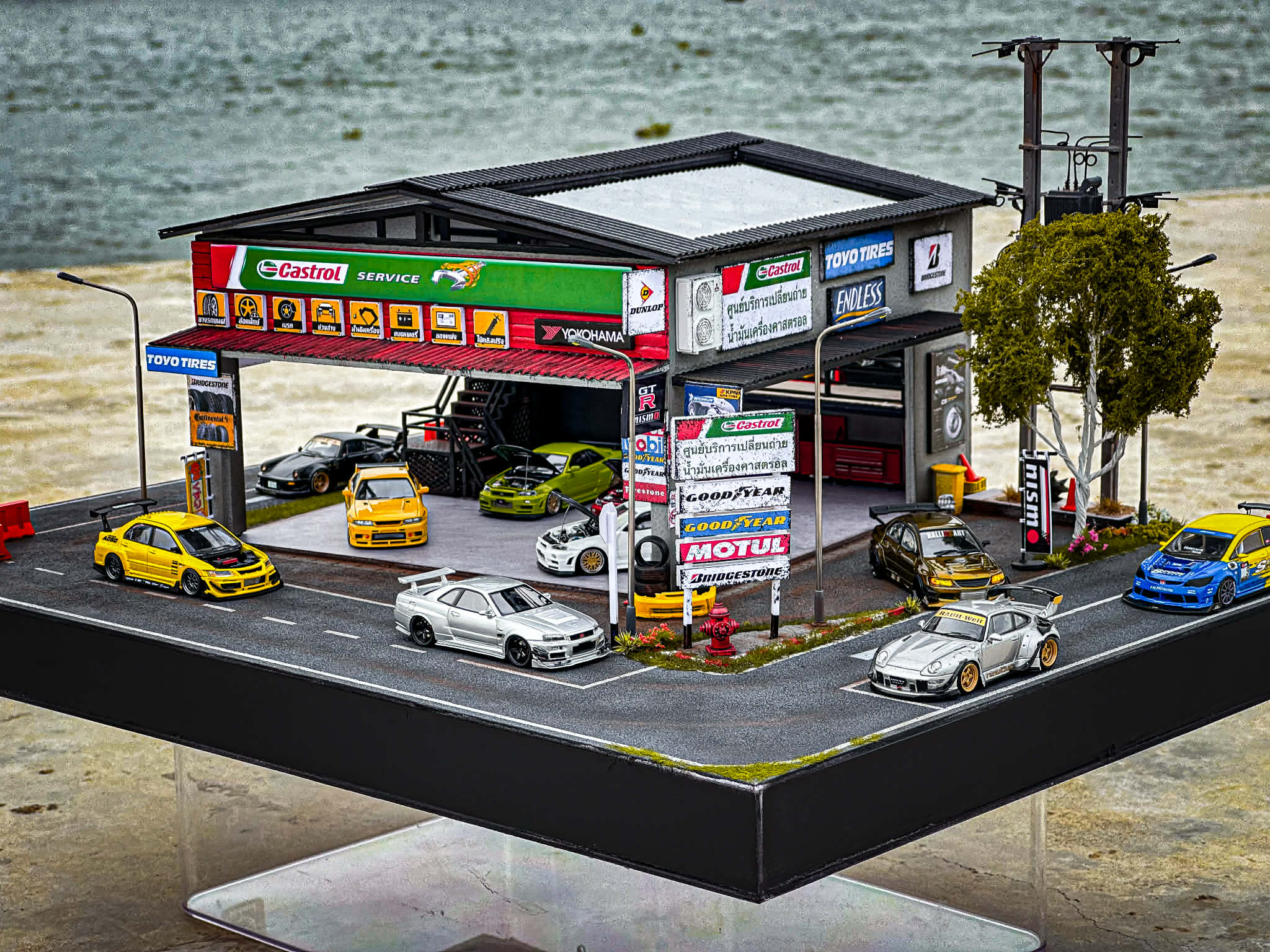 Diorama Garage Thai scale 1:64