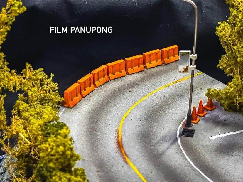 Diorama Mountain racing road scale 1:64