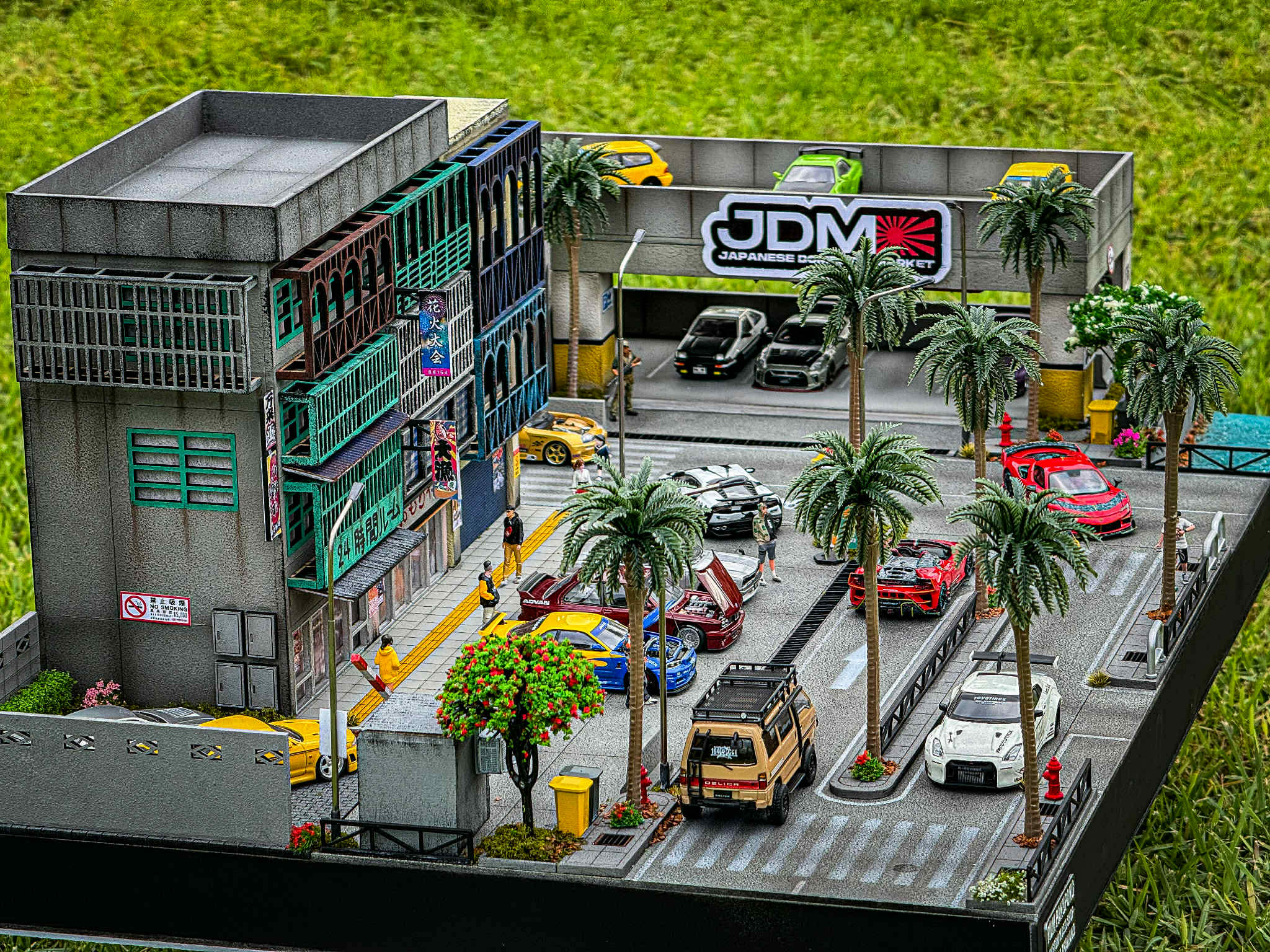 Diorama City of Racing Cars scale 1:64