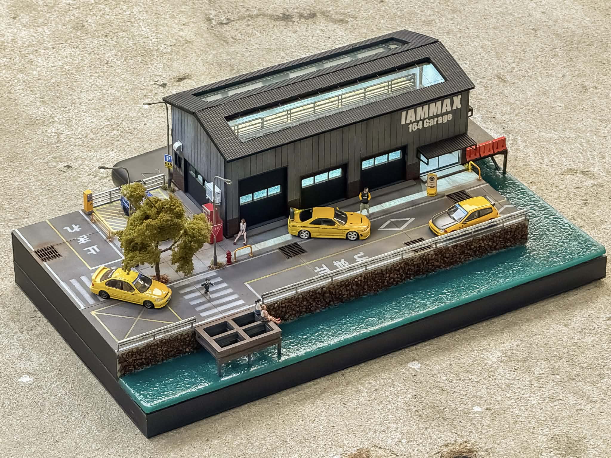 Diorama  Seaside warehouse scale 1:64