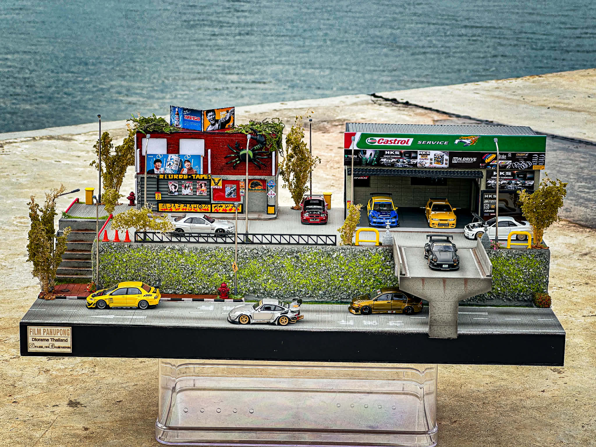 Diorama Racing City scale 1:64