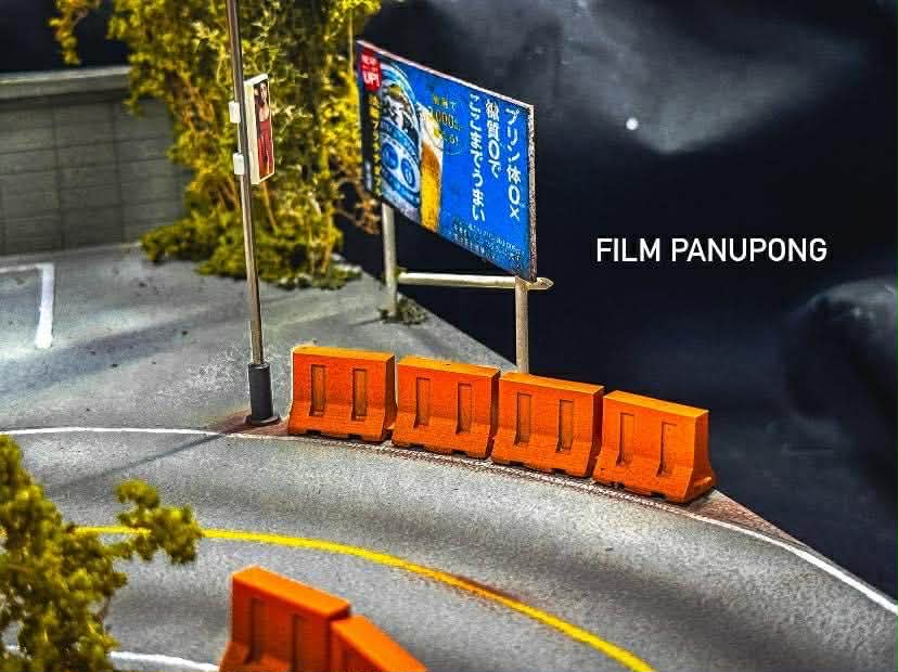 Diorama Mountain racing road scale 1:64