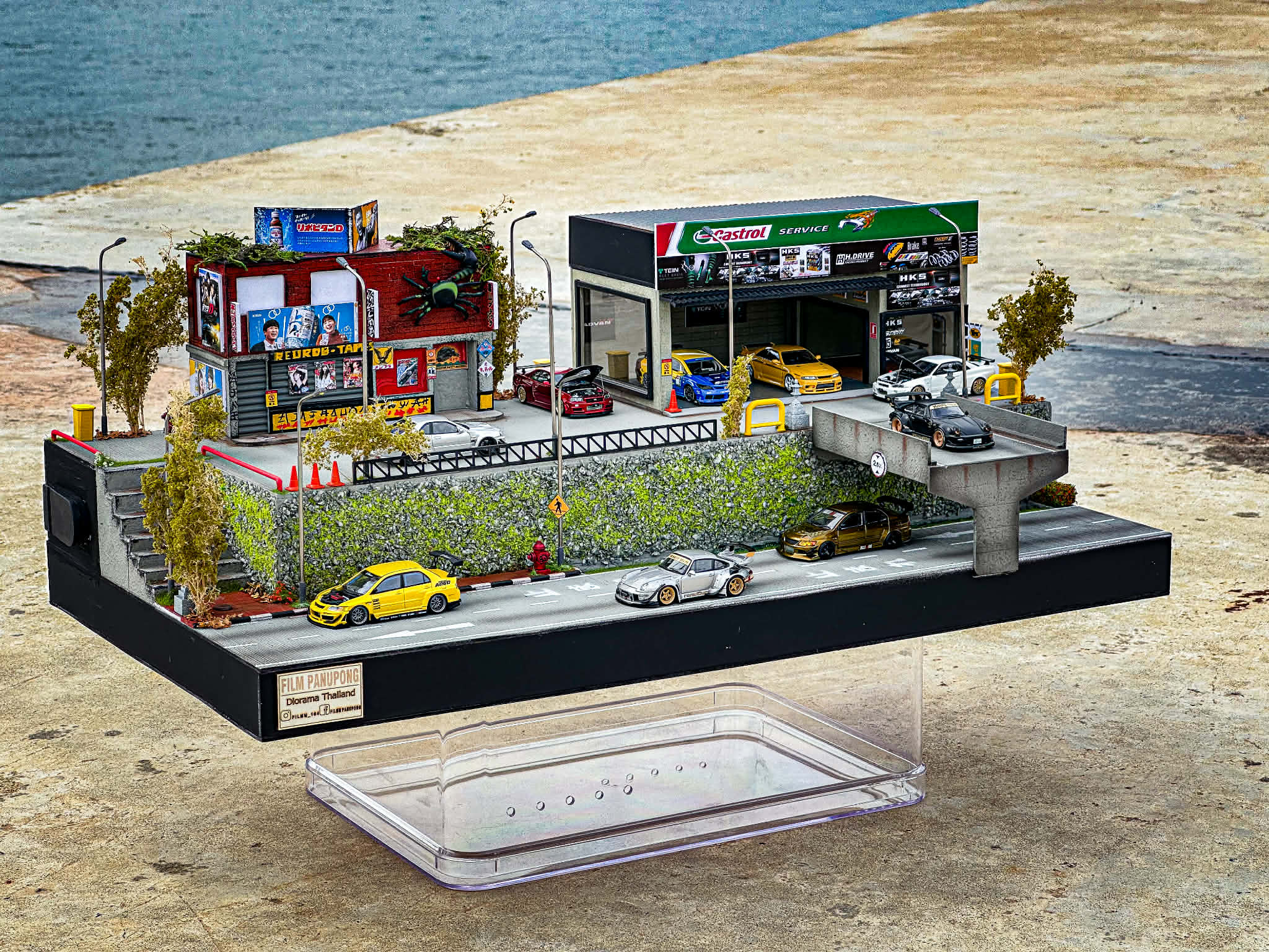 Diorama Racing City scale 1:64