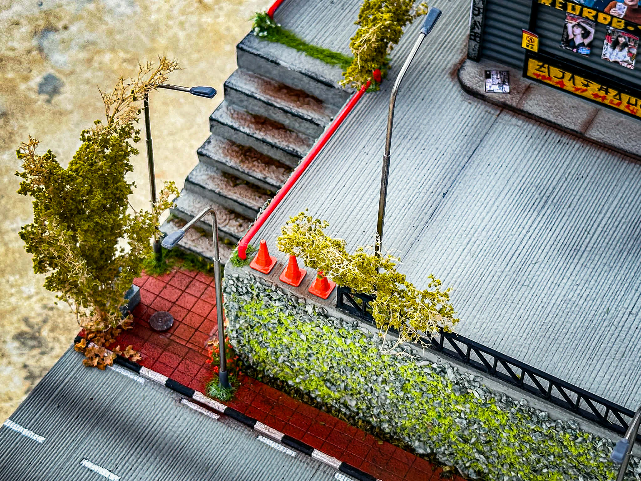 Diorama Racing City scale 1:64