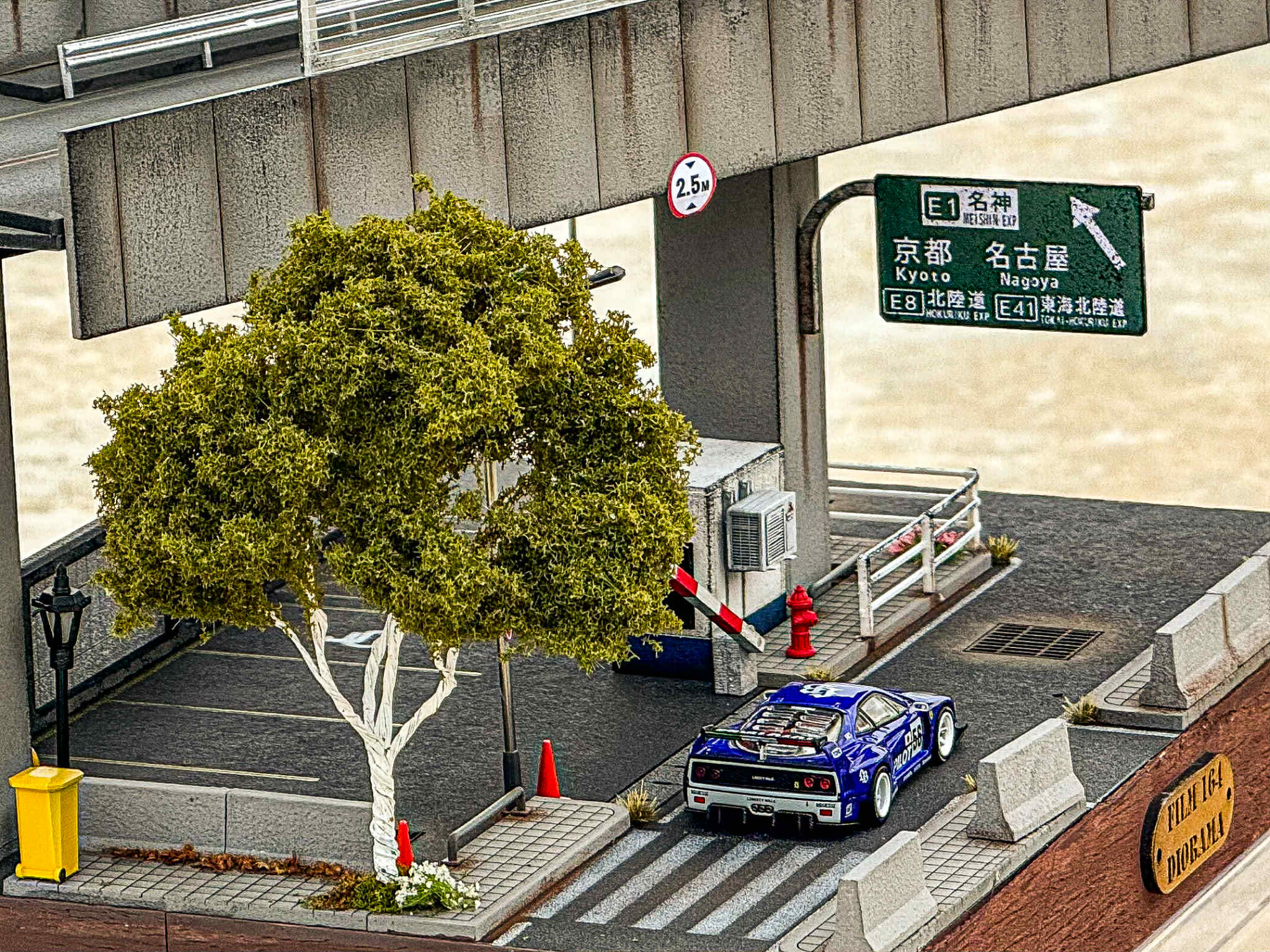 Diorama Japanese expressways scale 1:64