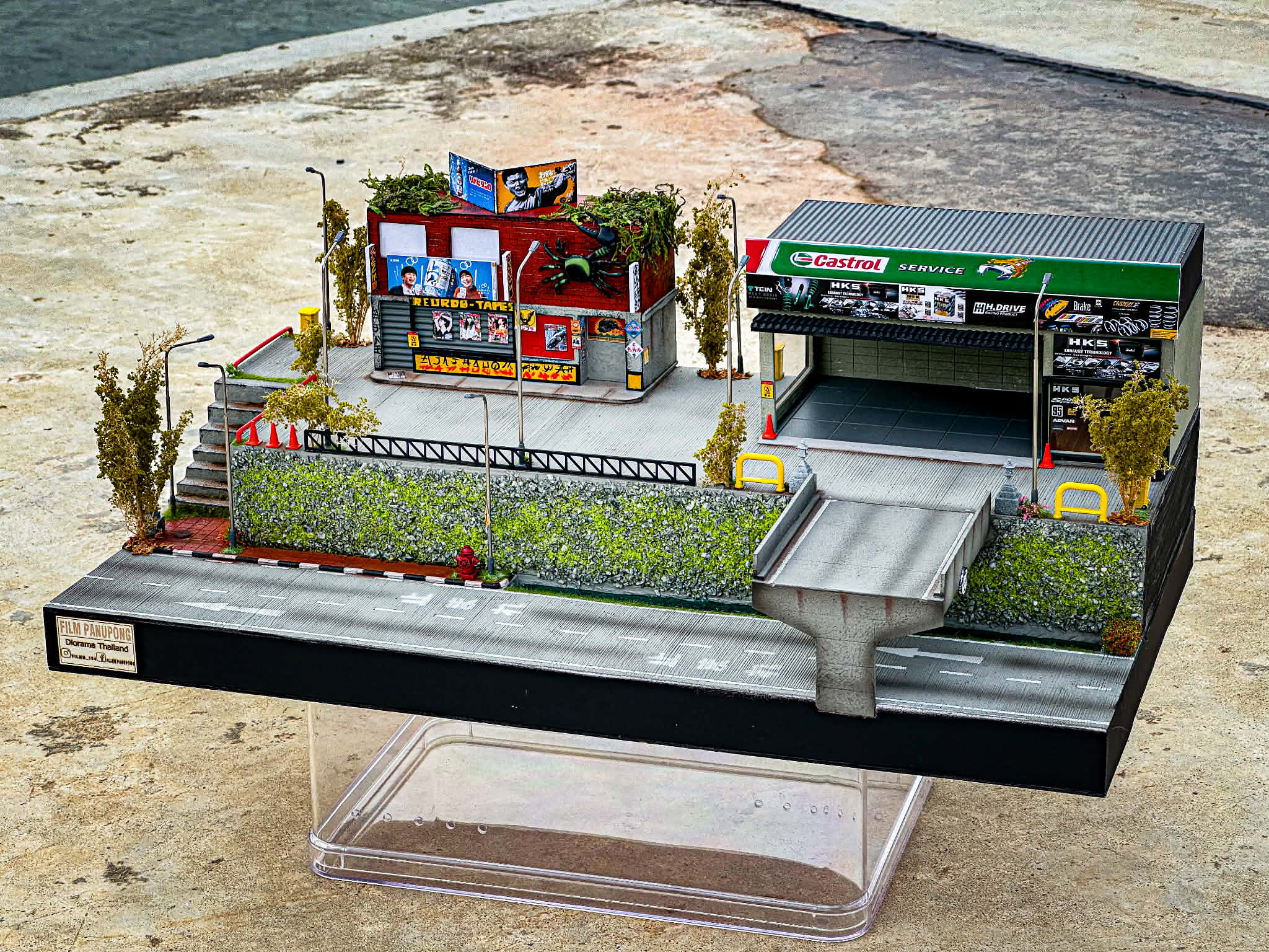 Diorama Racing City scale 1:64