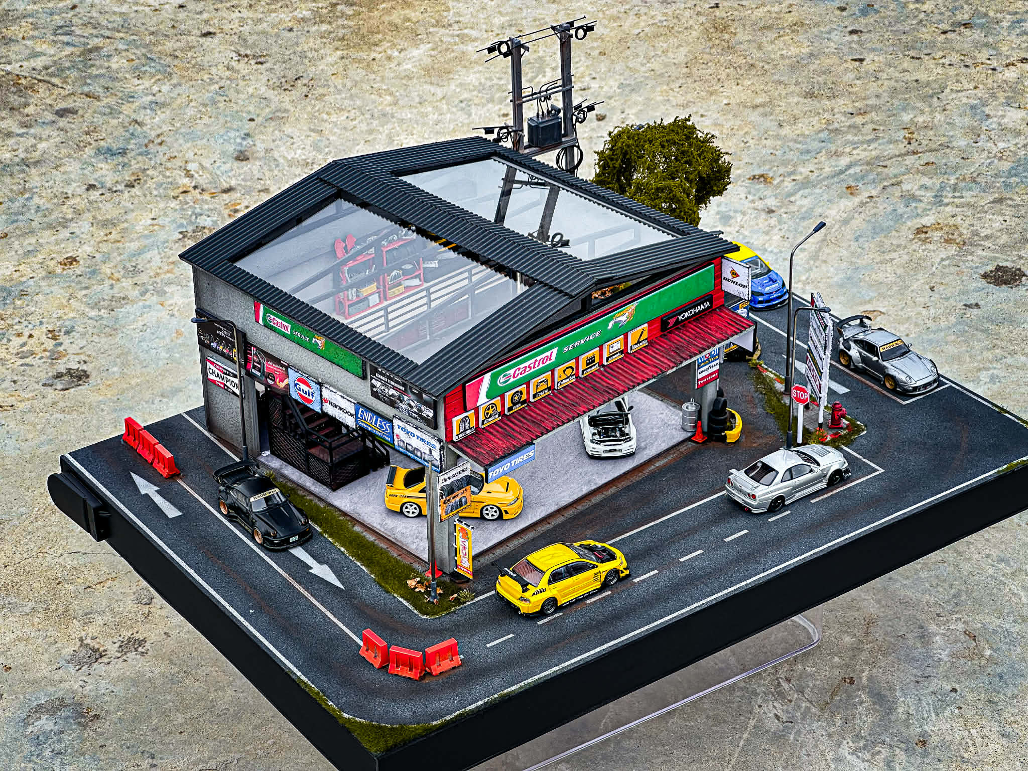 Diorama Garage Thai scale 1:64